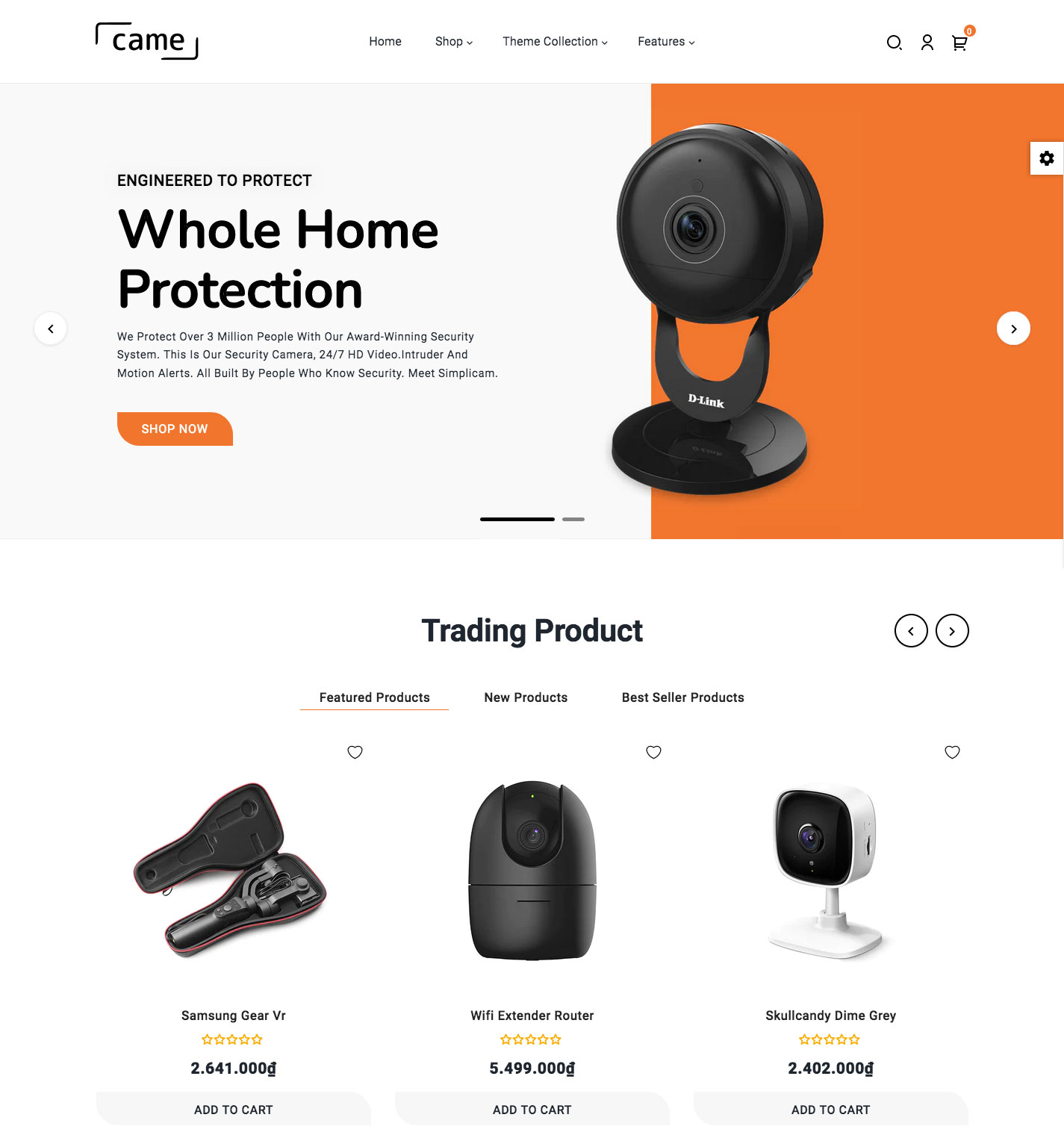 Came - Mega Camera Shopify 2.0 Super Store