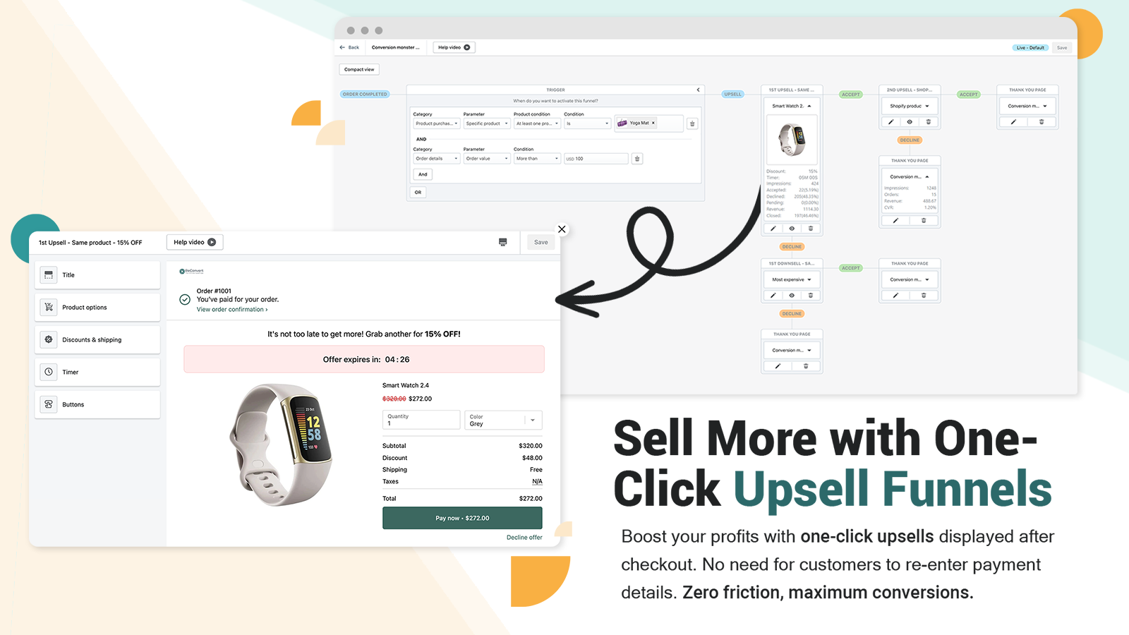 reconvert post-purchase upsell