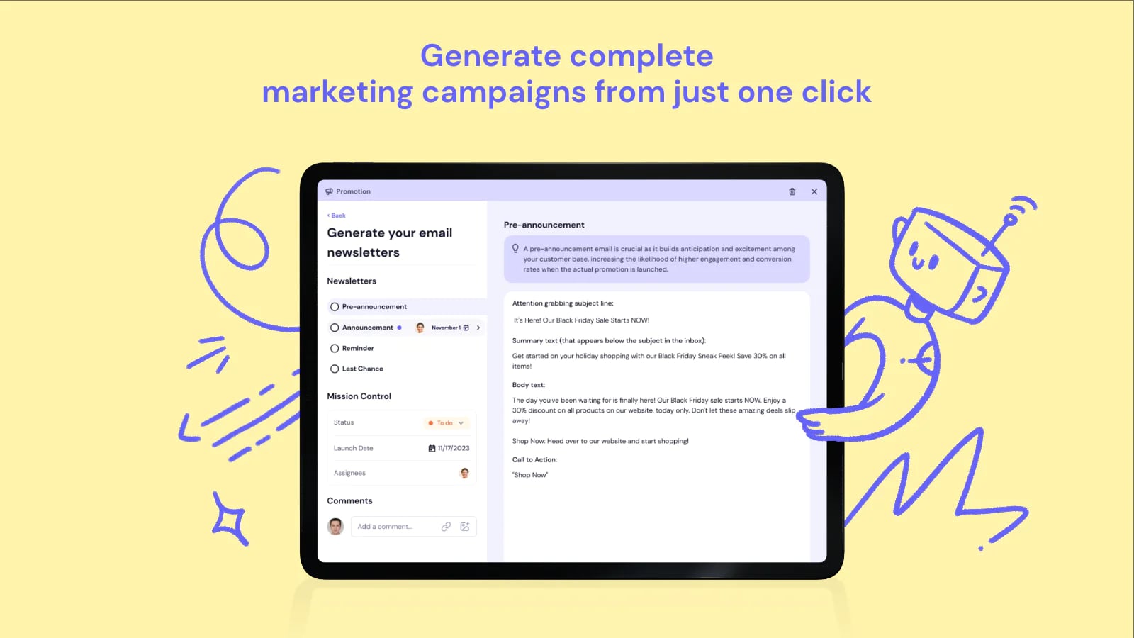 Glowtify: AI Marketing App