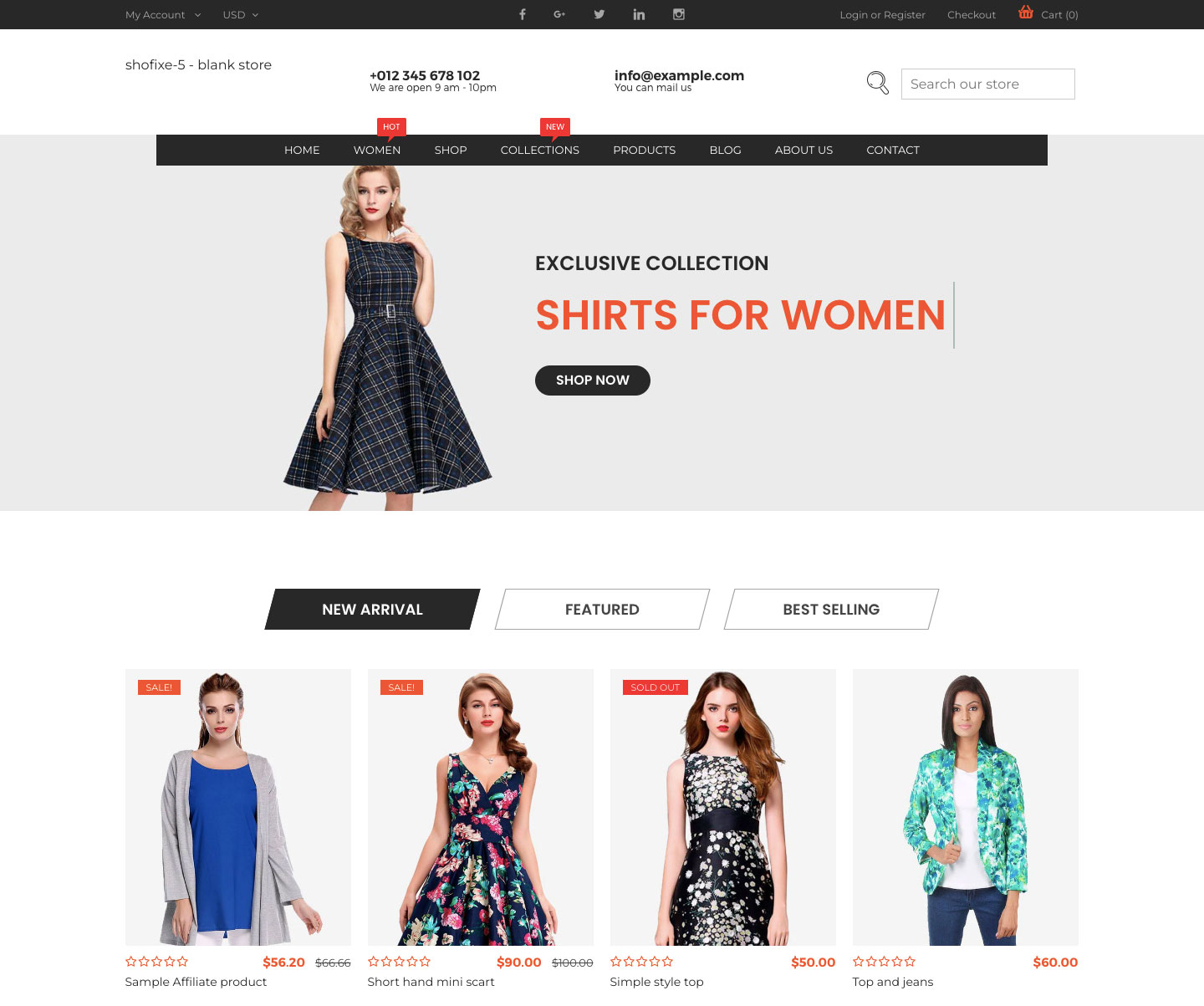 Shofixe - Fashion Shopify Theme