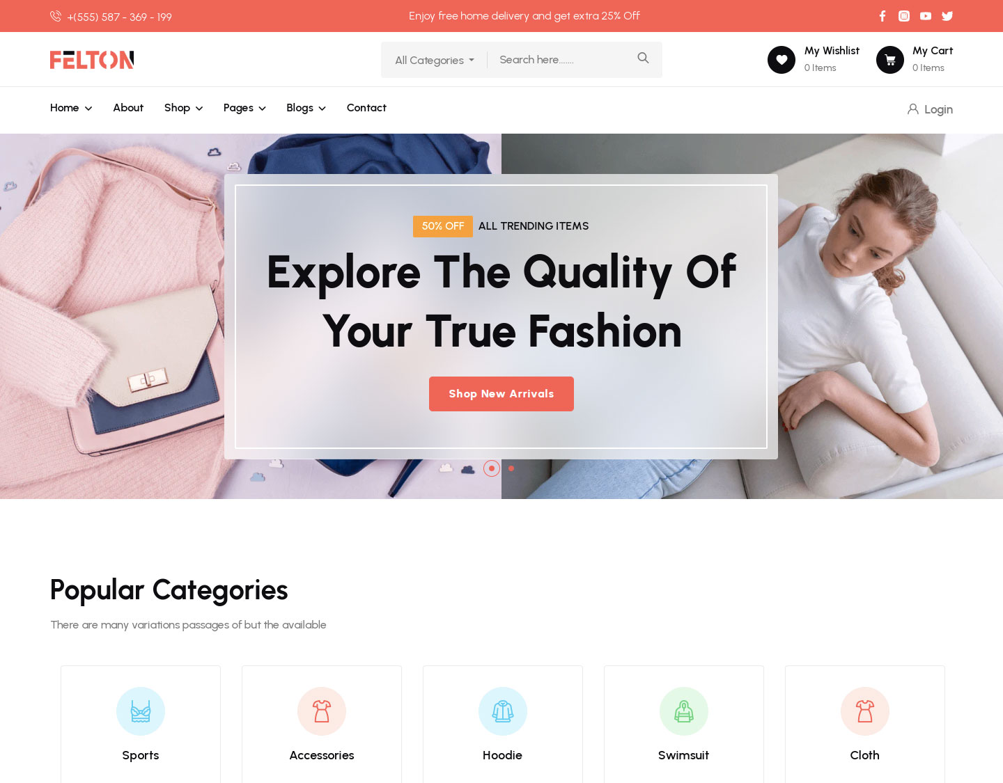 Felton - Fashion E-Commerce Shopify Theme