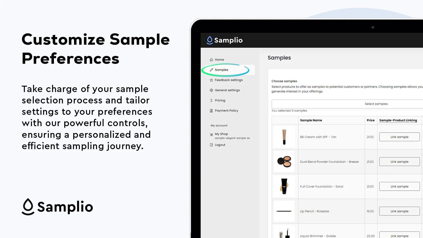 Samplio: Product Samples App