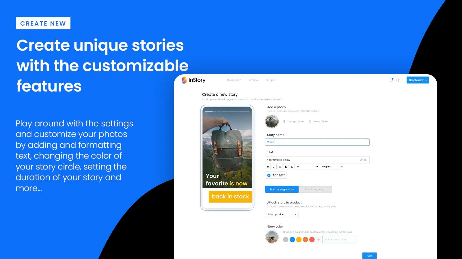 inStory: Product Stories App