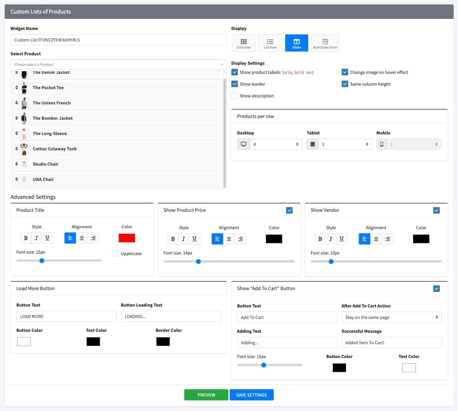 Hura Product Showcase Builder App