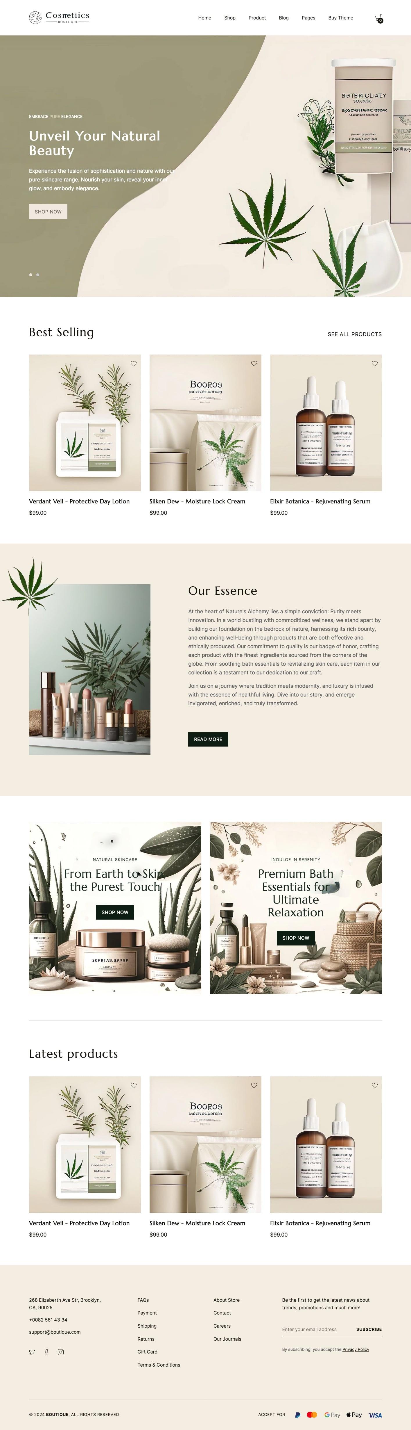 Boutique - Premium Cosmetics Shopify 2.0 Theme