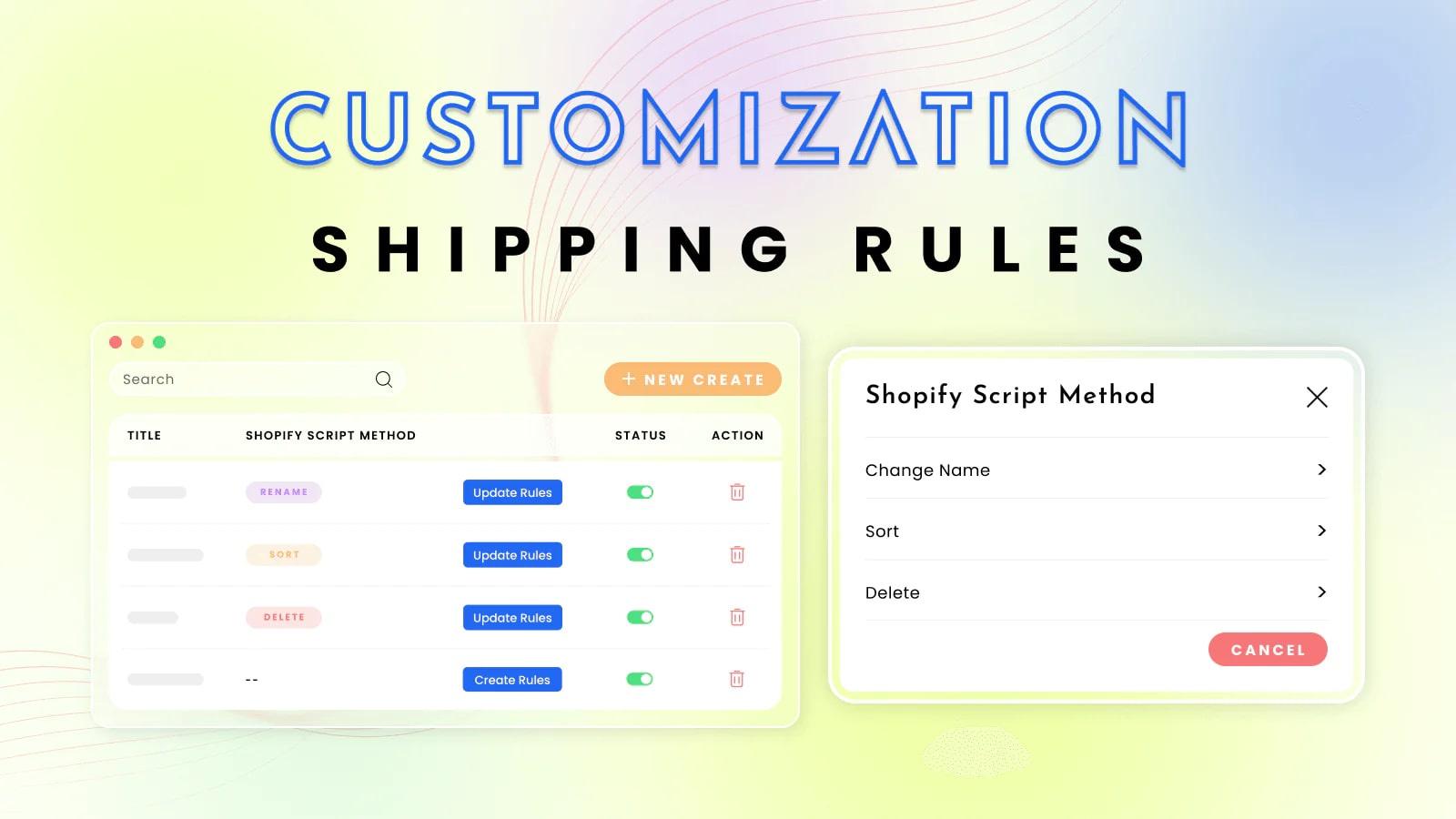 Shipfy: Shipping Rules App