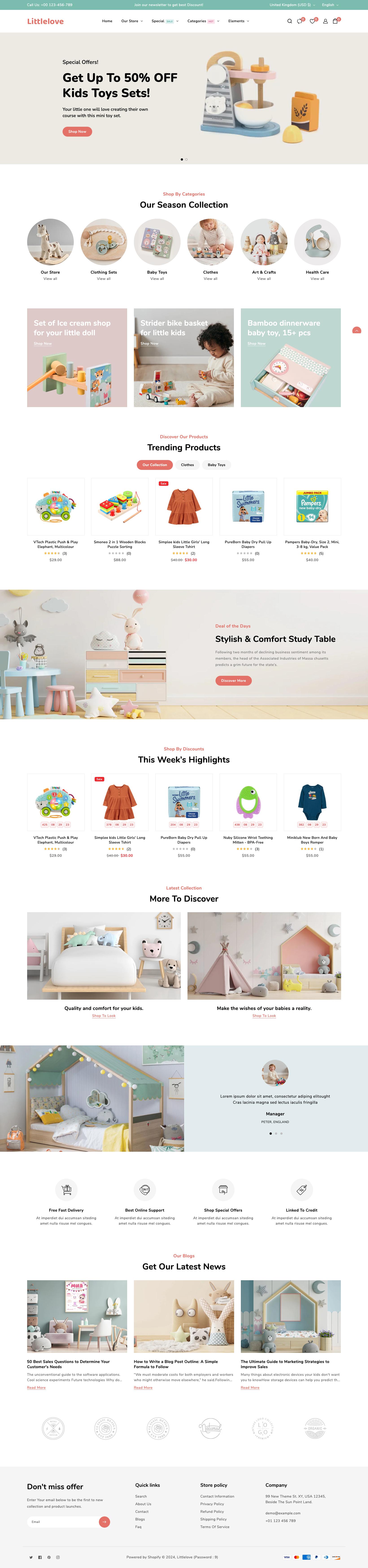 LittleLove - Kids and Toys Responsive Shopify Theme