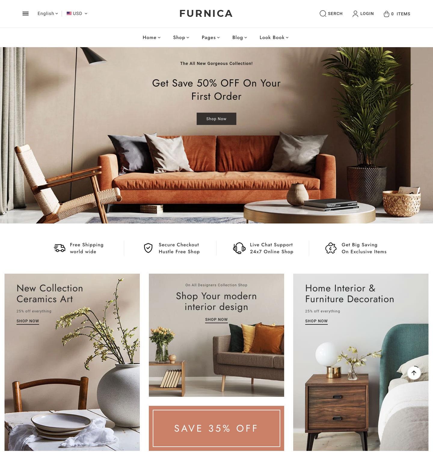 Furnica - Home Decor, Furniture, Art & Crafts - Shopify Responsive Theme