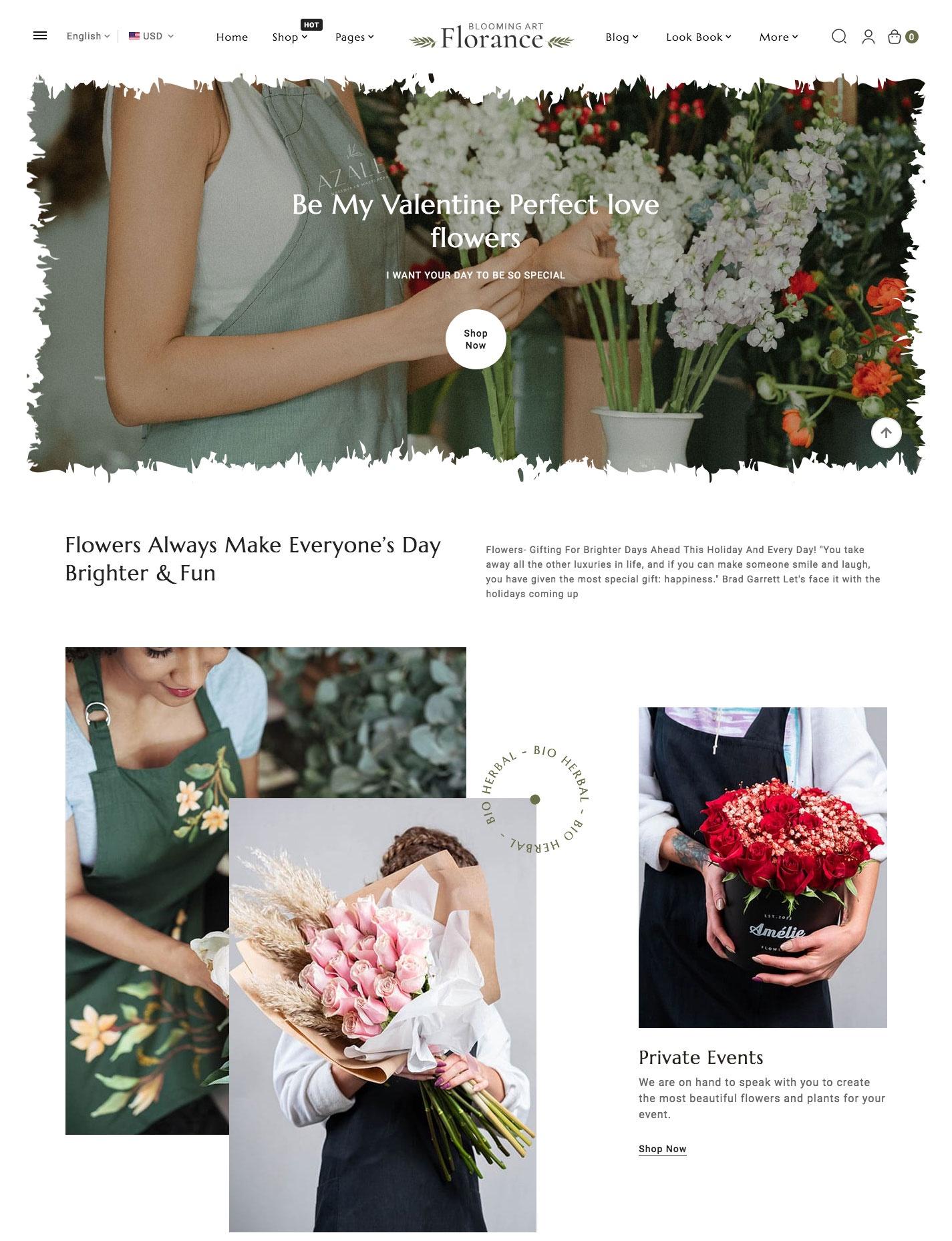 Florance - Crafted Shopify Theme For Flowering, Blooming, Bouquet, Flower Art & Crafts Stores