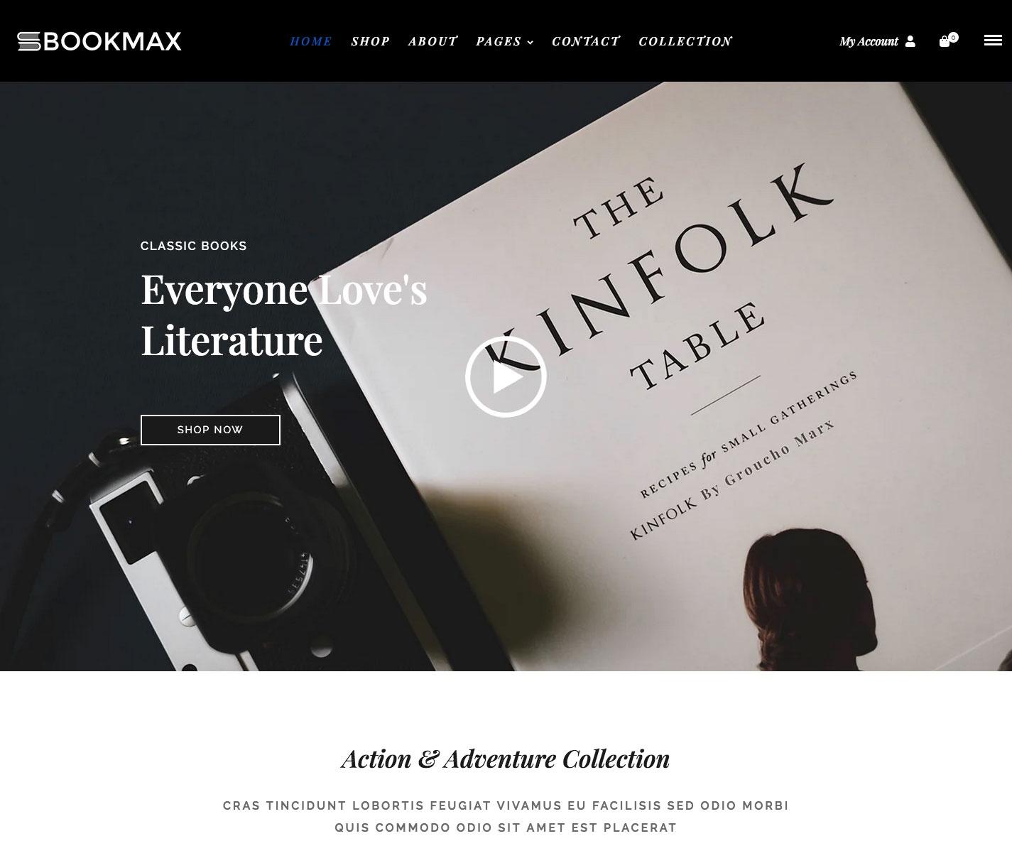 Book max - Book Shop Shopify Theme