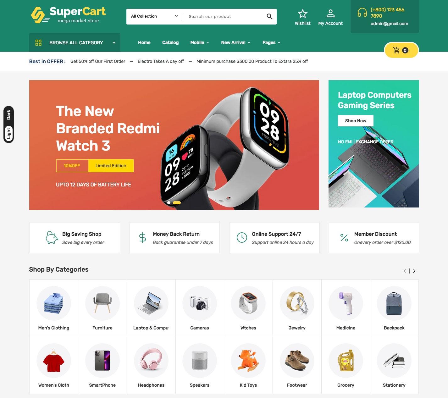 SuperCart - Shopify Theme for Electronics & Smart Gadgets