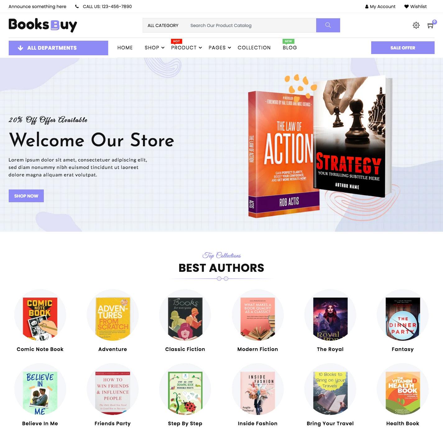 BooksCart - eBooks , Book Store Shopify Theme OS 2.0